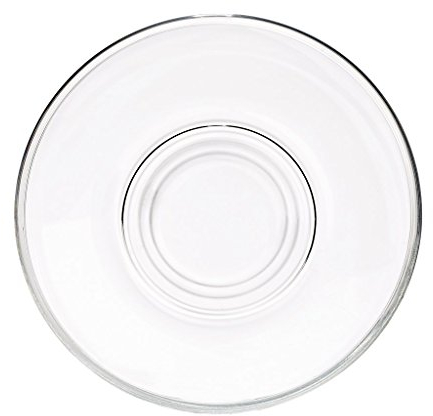 CRISTALICA Untertasse Kaffeeuntertasse Teeuntertasse Summer D 15 Transparent H 2,5 cm Glas