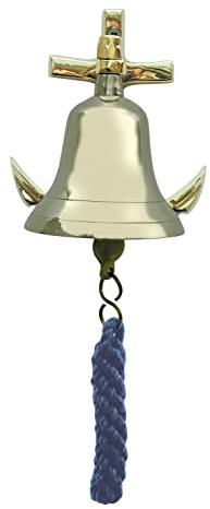 Glocke mit Anker Messing - perfekt für die maritime Dekoration