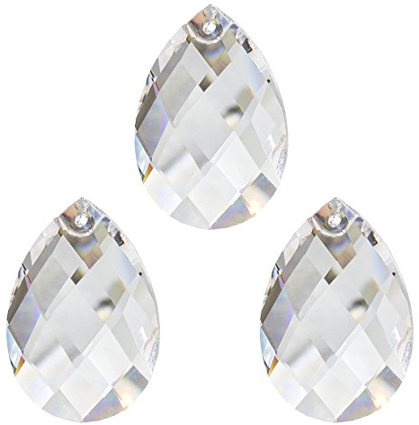 3X Christoph Palme Kristall Pendel 50mm Facetten-Wachtel Regenbogenkristall Feng Shui Kronleuchter mit 30% Bleikristall