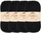 JubileeYarn Bamboo Cotton Sport 4 Ply Yarn - 50g/Skein - Midnight Black - 4 Skeins