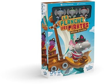 The Flying Games La Planche des Pirates Blackrock Games - Jeu de société Enfants - 5 Ans et + - Jeu de Stop ou Encore