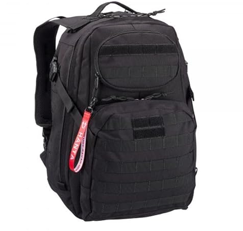 Hanta Elbrus - taktischer Outdoor Rucksack mit Molle - ideal zum Wandern, für den Alltag, Einsatz oder Camping - 55L Fassungsvolumen - schwarz