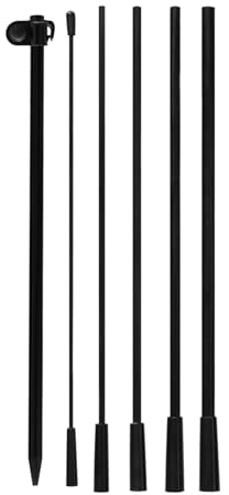 QSUM Kit de mât de drapeau en plumes, 2,1 m sans vent, pour publicité commerciale