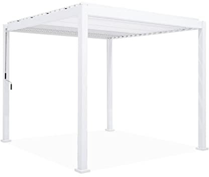sweeek - Pérgola bioclimática de Aluminio de 3x3 m con lamas orientables V2