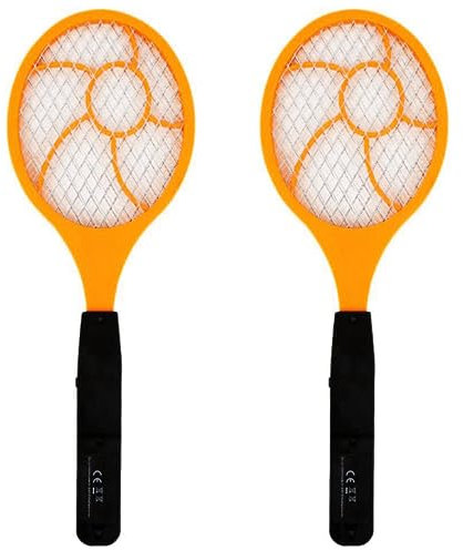 MQODLFP 2X Tapette A Moustique Electrique LED Tapette A Mouche Raquette de Tennis Electrique 44 X15,5 Tueur de Moustique Guepe
