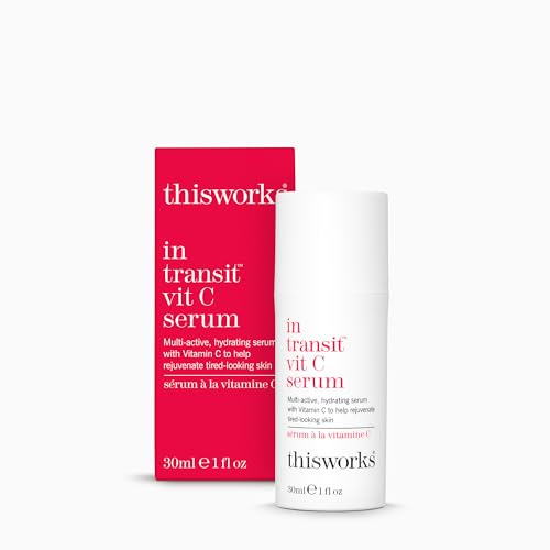 This Works - In Transit Vit C Serum for Face (30ml) Hydrating Facial Moisturiser with Hyaluronic Acid, for a Radiant Complexion