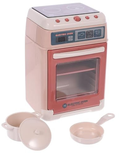 PERSELOSO 1juego Mini Horno Eléctrico Juguete para Niño Niña Juguete De Electrodoméstico Infantil Funciones Interactivas y Diseño Seguro para Imaginación y Desarrollo De Habilidades