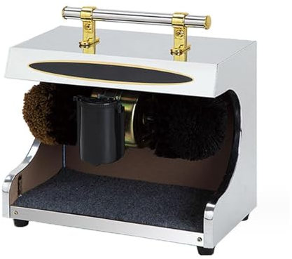 FLNOZAMZ Nettoyeur de Chaussures électrique - Petite cireuse de Chaussures à Induction Automatique, Machine à cirer Les Chaussures domestiques, Facile à Nettoyer, Peu Bruyant