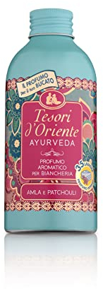 Tesori d'Oriente - Profumatore Bucato Lavatrice Ayurveda, dalle Note di Amla e Patchouli, Ideato per Donare ai Capi una Fragranza Intensa e Duratura, per Tutti i Tipi di Tessuto, 250 ml