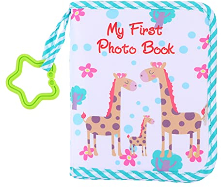 Toddmomy Baby Fotoalbum Weichen Tuch Infant Foto Buch Giraffe Familie Meine Erste Foto Buch Erste Jahr Memory Album Foto Collector für Neugeborene Kleinkinder Baby Dusche