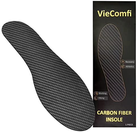 Carbon Fiber Insole for Pain Relief & Injury Recovery. Rigid Orthotic Insert Ideal for Reducing Foot Pain of Turf Toe, Hallux Rigidus, Arthritis. Carbon Fiber Shoe Insert for Women Men 1 insole 27cm