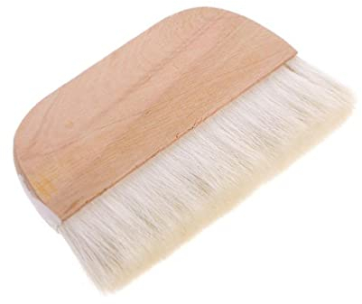 Yushu Pinsel, Aquarellpinsel, 20,3 cm Holzgriff, Ziegenhaar, Kunstbedarf, flache Hake-Pinsel, Künstler-Malpinsel, für Aquarell, Acryl-Ölgemälde