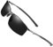 AORON Herren Sportbrille Polarisiert Sonnenbrille Outdoor UV400 Schutz Brille Fahrerbrille (Schwarz Schwarz 559)