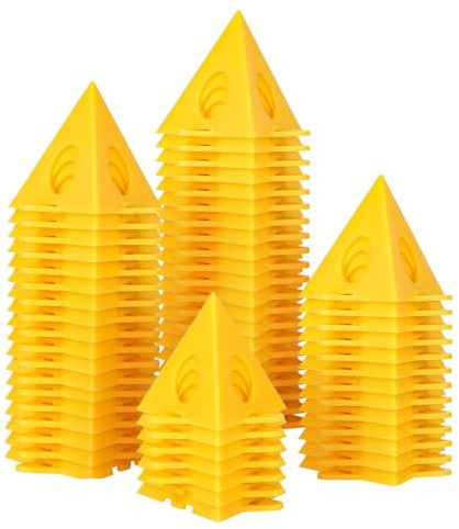 FDKJEJC 36pcs Painters PyramidStands - Paint Triangle Stands，Paint Stands for Painting，Mini Cone Paint Stands for Cabinet and Door Risers Support (36)