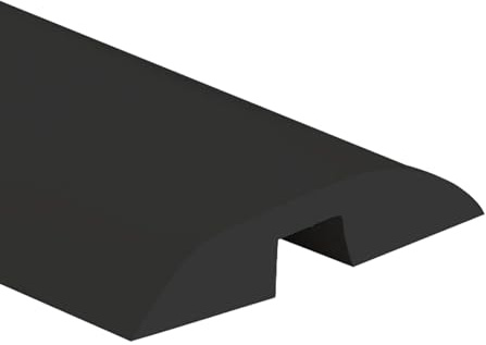 Kabelschlauch Kabelabdeckungen für Kabel Auf Dem Kabelbrücke Boden Kabelbrücke Überfahrbar Überfahrschutz für Kabel Fussboden Kabelkanal(Black)