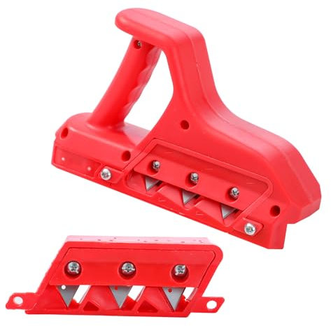 TOPWAY Coupe-plaques 45° et 60°, Outil à Main pour Chanfreinage de Bords de Plaques de Plâtre, Rabot d'Arêtes pour Travaux de Menuiserie 347620