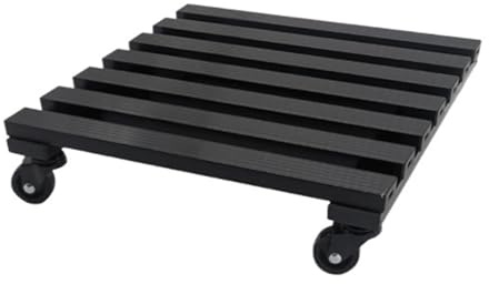 Rullbart Växtvagn Växtvagn Med Hjul Avtagbar Blomkruka Basbricka For Utomhus Inomhus Blomvagn för Inomhusbruk(Black,28cm)