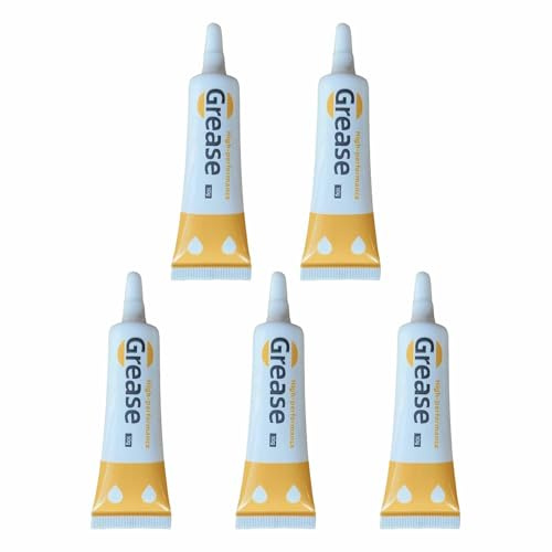 Lubricante de cremallera para ropa, 5 tubos de grasa lubricante, mantenimiento de núcleo de bloqueo para cremalleras de nailon de metal, reparación de dientes atascados, deslizante suave,