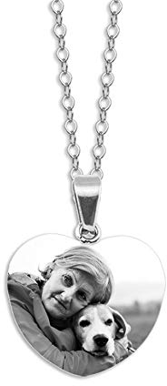 Juwelier Schönschmied Kettenanhänger Herzanhänger - inkl. Gravur - Edelstahl AH127bi-1ac - mit AMAZON KONFIGURATOR direkt online gestalten !