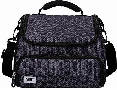 Built Borsa Termica per Il Pranzo con Design The Professional, Poliestere, Nero, 11.5 x 17 x 24 cm