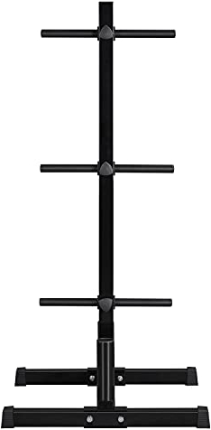 Yaheetech Hantelständer 113 cm Hantelablage Hantelscheibenständer mit 28 mm Scheibenaufnahme Gewichtsständer 400 kg belastbar