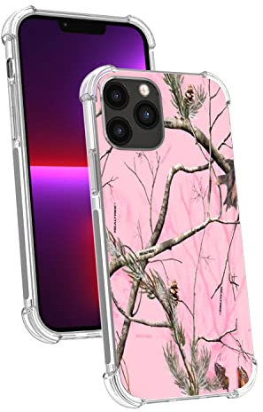 NKase Handyhülle für iPhone 13 Pro 6,1 Zoll, iPhone 13 Pro Hülle Clear Cover Verstärkung Anti-Drop-Ecken Weiche Stoßfeste Schutzhülle für Frauen Mädchen Männer, Bremsen