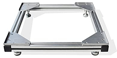 Schwer Waschmaschinen Untergestell 56x60 cm Kühlschrankständer stabiler Waschmaschinensockel Möbelträger verstellbare Stand für Trockner 4 Stützbeine Anti-Scratch-Lärmreduzierung