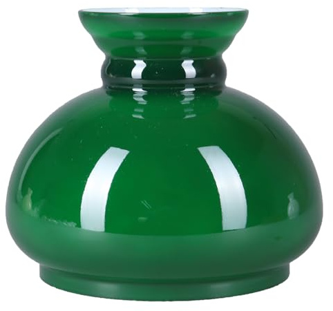 Lampenglas Petroleumleuchte grün glänzend Ø 120 mm Ersatzglas Glasschirm