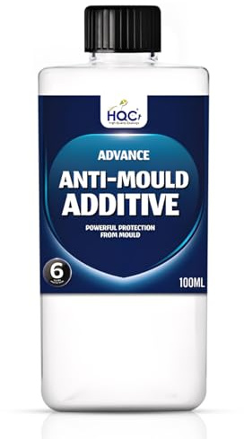 HQC Anti-Mould Additive 100ml Concentrate – Add Long-Lasting Mould Resistance to Paint, Wallpaper Paste & Grout – Prevents Black Mould for Up to 5 Years Without Affecting Paint Finish