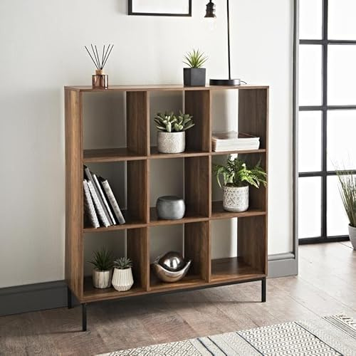 Saxony® 9 Cube Storage Unit Book Case Wooden Storage Cabinets Book Shelf Shelves Bookcases and Shelving Units Display Furniture Living Room Decor