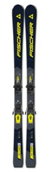 Fischer RC Comp Downhill Alpine Skis w/ RS 10 GW Powerrail Binding (Black, 153cm)