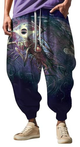 DKLOVIFU Yogahose Herren Schwarze Jogginghose Herren Hosen für Herren Bundhosen Herren Jogginghose 5XL Herren Jogginghose Herren Rot Kung Fu Hose Herren Jogginghose Jungen