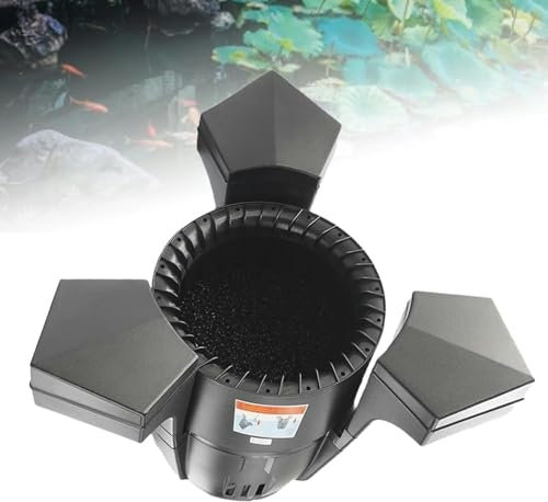 Aspiratore automatico per piscine, aspiratore galleggiante per laghetti, giardini e laghetti per pesci, soluzione efficiente per rimuovere i detriti