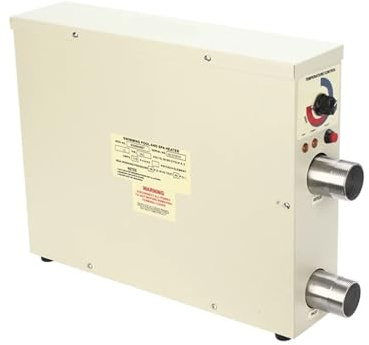 5,5KW-18KW Elektrisk poolvärmare med rattkontroller Poolvärmepump for spaavkoppling, badkar Effektiv uppvärmning(15kw)