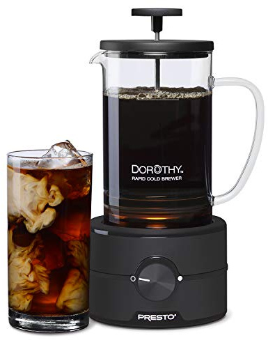 Presto 02937 Dorothy™ Electric Rapid Cold Brewer - Cold brew at home in 15 minutes - No more waiting 12 to 24 hours.