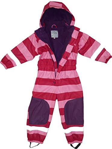 Maylynn - Schneeanzug Regenoverall Rosa, warm gefüttert mit dickem Fleece Futter, Größe:98