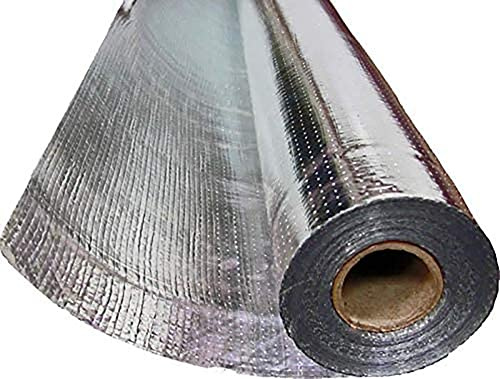 US Energy Products Radiant Barrier Reflective Foil Insulation Commercial Grade, No Tear, Double Sided, Perforated Aluminum (Attic Insulation, Windows, Garages, Greenhouses) (4ft x 250ft)