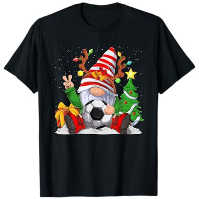 Lustige Weihnachtswichtel Weihnachten Wichtel Fußball Jungen T-Shirt