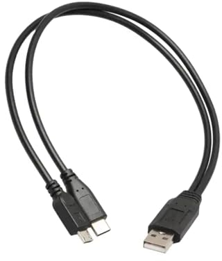 Villageboom Micro USB Splitter 1 Micro USB und 1 USB C auf 1 USB A-Stecker, Micro USB USB C Doppelstecker, Y Splitter 1 zu 2, 2 Geräte gleichzeitig Laden, 40cm lang, Produkt mit sozialem Mehrwert