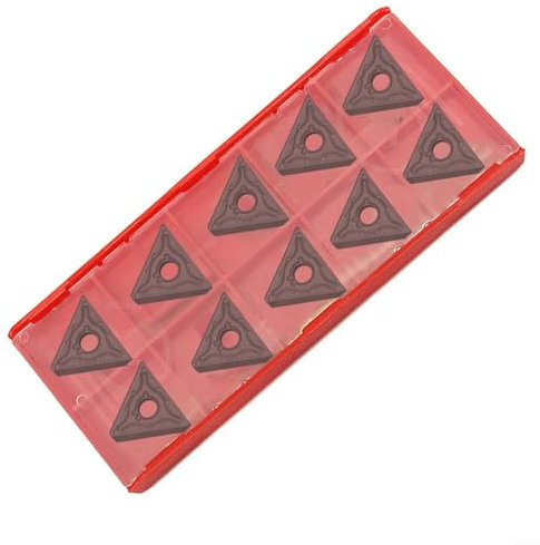 Lot de 10 inserts de tournage en carbure de tungstène TNMG331 TNMG160404-MA BP010 Triangle 60 ° CNC fraises pour tour de tour pour finition semi-finition