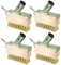 Weed Joint Brush, Pack of 4 Joint Brushes, Moss, Joint Brushes, Scraper Against Weeds Without Handle, Weed Brush, Garden Broom Joint Cleaning, Steel Brush for Moss and Weeds