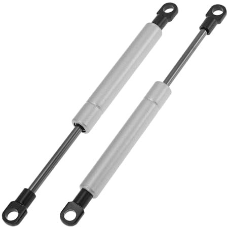 X AUTOHAUX 200mm/7.87 Amortiguadores De Gas 22lb/100N/10kg Muelles De Gas Tonelada Plateada Acero Al Carbono 2 Pcs Tapa De Caja De Herramientas Para RV Cobertura De Puerta De Gabinete
