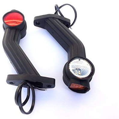 2x 3-fuktionale links und rechts LED Umrissleuchte, Begrenzungsleuchte für Anhänger, LKW