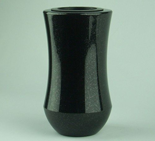 designgrab Atria Vase funéraire en granit suédois Noir SS1