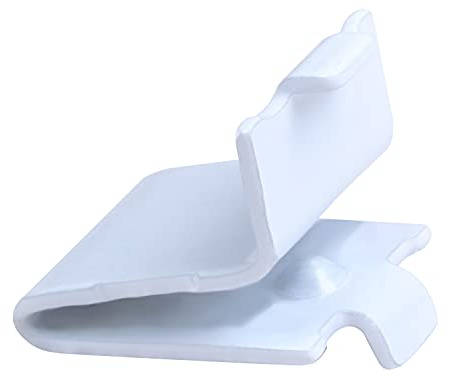 20 Pack Rok Hardware Adjustable Steel White Pilaster Shelf Support Clip