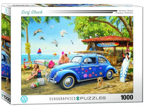 Eurographics Puzzle 1000 pièces – VW Beetle Surf Shack