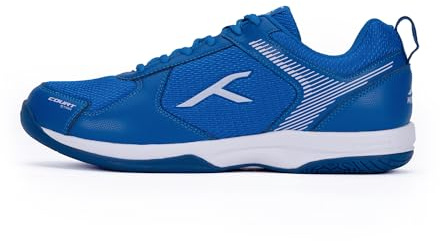 HUNDRED Court Star Non-Marking Professional Badminton Shoes for Mens | X-Cushion Protection | Suitable for Indoor Tennis/Squash/Table Tennis/Basketball & Padel