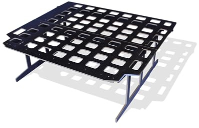 Camporan - Cama Furgoneta Camper Ligera Ford Transit Custom, Somier Plegable de Tablero Marino y Facil Montaje