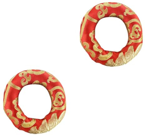 Alasum 2pièces Coussin Pour Bol Chantant Émbroidé Accessoire Pratique Pour Et Couleur Aléatoire ø