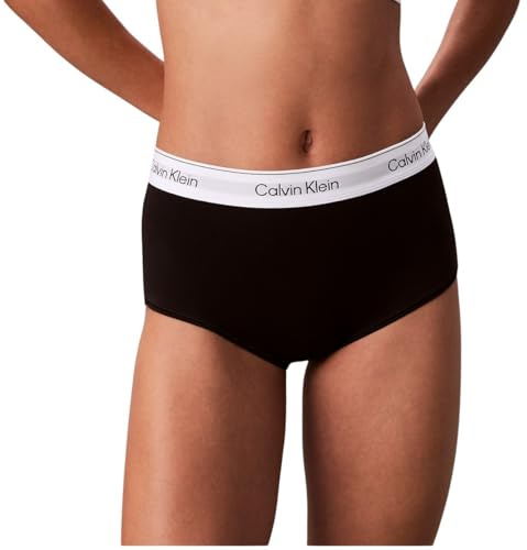 Calvin Klein Donna Pantaloncini Hipster con Fascia con Logo, Nero (Black), M